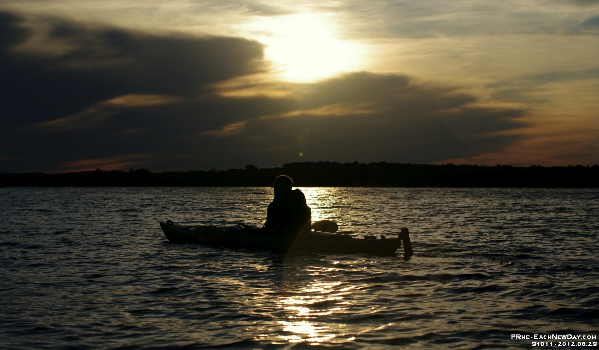 31011RoCrLe - At the cottage - Nick and I kayaking on a wonderful evening